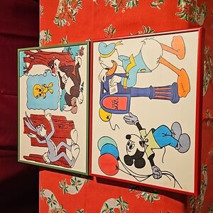 2 Vintage framed art paintings by R.Foreman